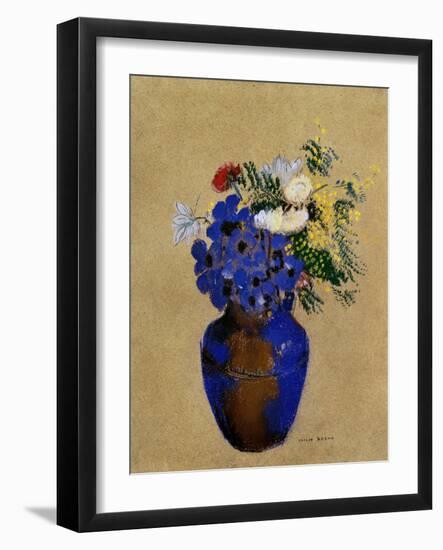 Redon: Vase Of Flowers-Odilon Redon-Framed Giclee Print