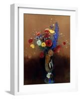 Redon: Wild Flowers, C1912-Odilon Redon-Framed Giclee Print