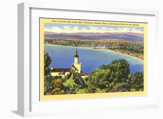 Redondo and Hermosa Beach, California-null-Framed Art Print