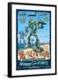 Redondo Beach, California - Atlantean Invaders-Lantern Press-Framed Art Print