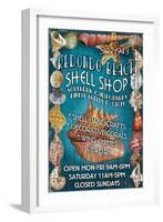 Redondo Beach, California - Shell Shop-Lantern Press-Framed Art Print