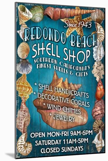 Redondo Beach, California - Shell Shop-Lantern Press-Mounted Art Print