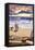 Redondo Beach, California - Sunset Beach Scene-Lantern Press-Framed Stretched Canvas