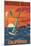 Redondo Beach, California - Wind Surfing-Lantern Press-Mounted Art Print