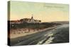 Redondo, California - View of Beach & the Hotel Redondo-Lantern Press-Stretched Canvas