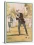 Redoubtable Croquet-Player Ponders a Tricky Shot-null-Stretched Canvas