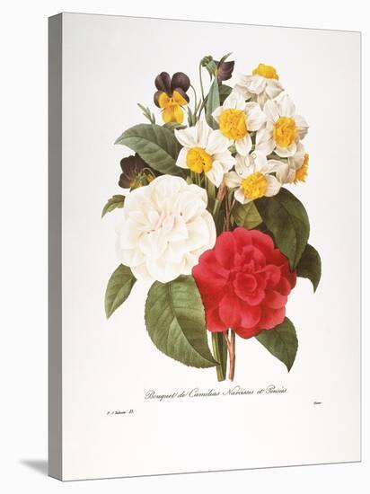 Redoute: Bouquet, 1833-Pierre-Joseph Redouté-Stretched Canvas