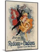 Redoute Des Etudiants-Jules Chéret-Mounted Art Print