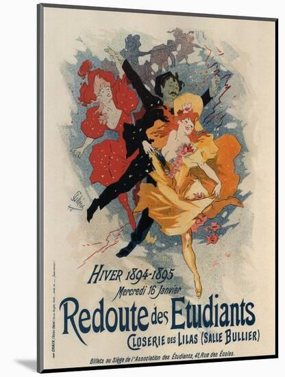 Redoute Des Etudiants-Jules Chéret-Mounted Art Print