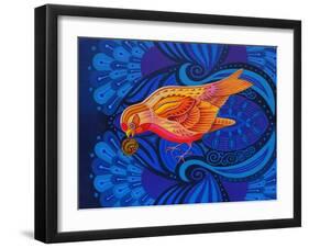 Redpoll, 2012-Jane Tattersfield-Framed Giclee Print