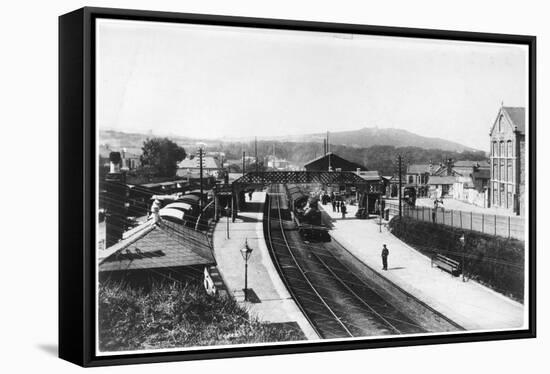 Redruth Station, Cornwall-null-Framed Stretched Canvas