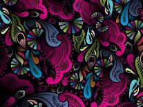 Abstract Floral Pattern, Highly Detailed Seamless Design, Vector Illustration.-redshinestudio-Art Print