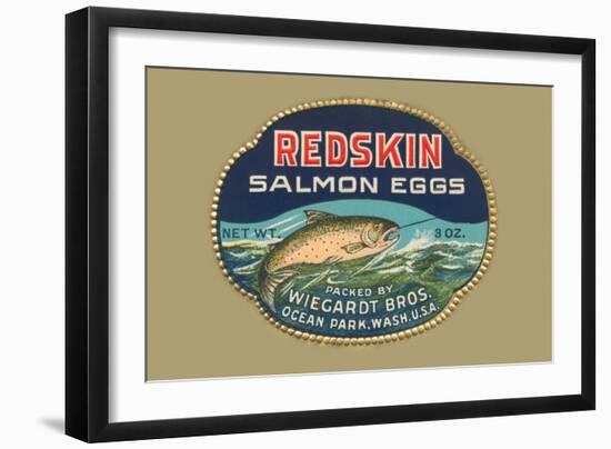 Redskin Salmon Eggs-null-Framed Art Print