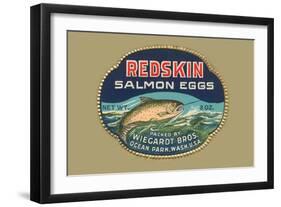 Redskin Salmon Eggs-null-Framed Art Print