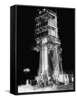 Redstone Rocket in Launching Stand-Ralph Morse-Framed Stretched Canvas
