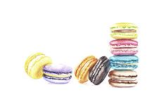 8 Macarons-Redstreake-Art Print