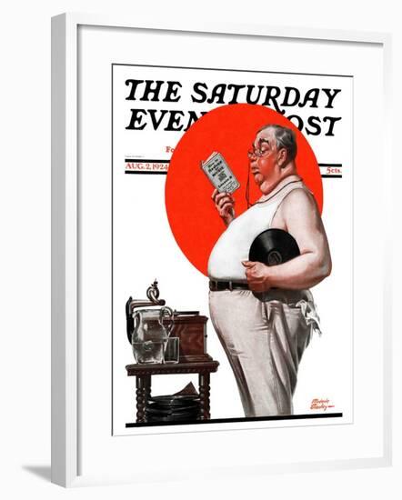 "Reduce to Music," Saturday Evening Post Cover, August 2, 1924-Frederic Stanley-Framed Giclee Print