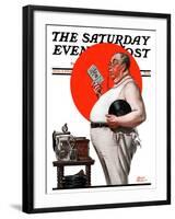 "Reduce to Music," Saturday Evening Post Cover, August 2, 1924-Frederic Stanley-Framed Giclee Print