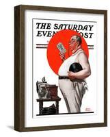 "Reduce to Music," Saturday Evening Post Cover, August 2, 1924-Frederic Stanley-Framed Giclee Print