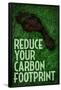 Reduce Your Carbon Footprint Motivational Poster-null-Framed Poster