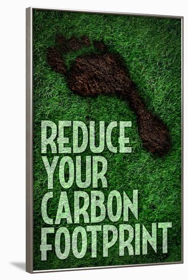 Reduce Your Carbon Footprint Motivational-null-Framed Art Print