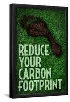 Reduce Your Carbon Footprint-null-Framed Poster