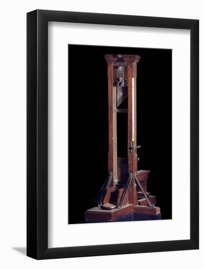 Reduced Model of a Guillotine (Wood and Metal)-null-Framed Photographic Print