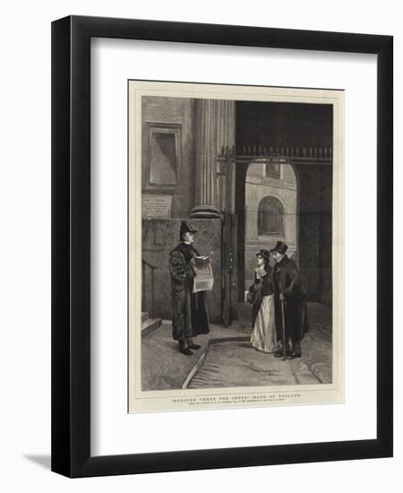 Reduced Three Per Cents, Bank of England-Philip Hermogenes Calderon-Framed Giclee Print