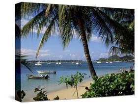Reduit Beach, Rodney Bay, St. Lucia, Windward Islands, West Indies, Caribbean, Central America-John Miller-Stretched Canvas