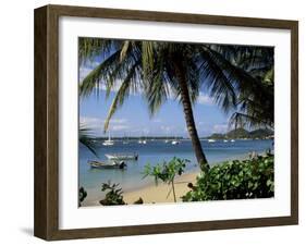 Reduit Beach, Rodney Bay, St. Lucia, Windward Islands, West Indies, Caribbean, Central America-John Miller-Framed Photographic Print