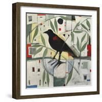 Redwing and Branches-Tim Nyberg-Framed Giclee Print