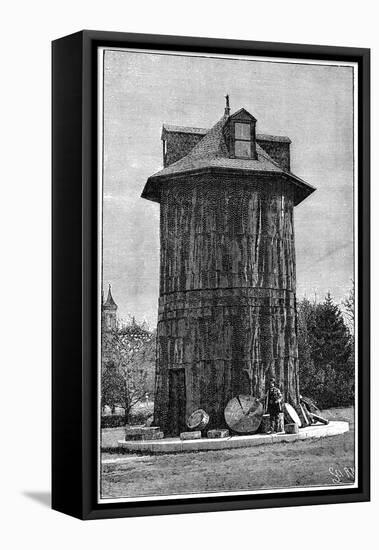 Redwood Tree House, 19th Century-Science Photo Library-Framed Stretched Canvas