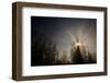 Redwood Trees in Morning Fog with Sunrays-Terry Eggers-Framed Photographic Print