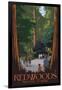 Redwoods State Park - Boardwalk-Lantern Press-Framed Art Print