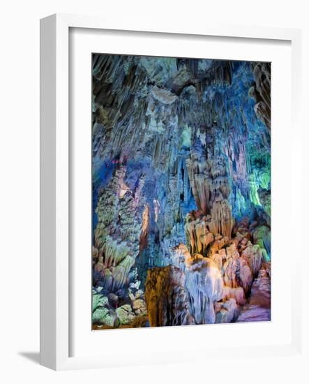 Reed Flute Cave, Guilin, Guangxi Province, China-Michele Falzone-Framed Photographic Print