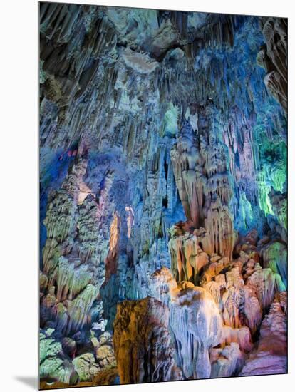 Reed Flute Cave, Guilin, Guangxi Province, China-Michele Falzone-Mounted Photographic Print