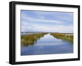 Reed Islands, Lake Titicaca, Peru-Charles Bowman-Framed Photographic Print