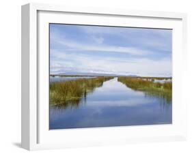 Reed Islands, Lake Titicaca, Peru-Charles Bowman-Framed Photographic Print