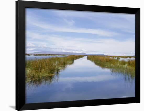 Reed Islands, Lake Titicaca, Peru-Charles Bowman-Framed Photographic Print