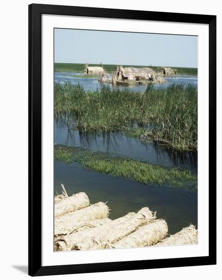 Reed Mats Ready for Sale, Village Near Qurna, Iraq, Middle East-null-Framed Photographic Print