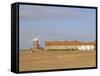 Reedbeds and Cley Windmill, Norfolk, England-Pearl Bucknell-Framed Stretched Canvas