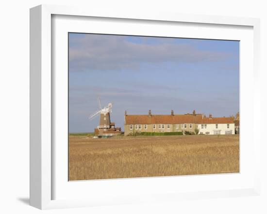 Reedbeds and Cley Windmill, Norfolk, England-Pearl Bucknell-Framed Photographic Print