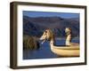 Reedboats, Lake Titicaca, Peru-John Warburton-lee-Framed Photographic Print