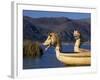 Reedboats, Lake Titicaca, Peru-John Warburton-lee-Framed Photographic Print