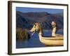 Reedboats, Lake Titicaca, Peru-John Warburton-lee-Framed Photographic Print