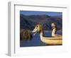 Reedboats, Lake Titicaca, Peru-John Warburton-lee-Framed Photographic Print