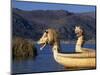 Reedboats, Lake Titicaca, Peru-John Warburton-lee-Mounted Photographic Print