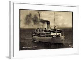 Reederei Braeunlich Stettin, Dampfschiff Rugard-null-Framed Giclee Print