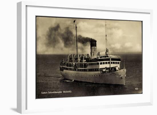 Reederei Braeunlich Stettin, Dampfschiff Rugard-null-Framed Giclee Print