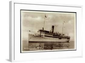 Reederei Braeunlich Stettin, Dampfschiff Rugard-null-Framed Giclee Print